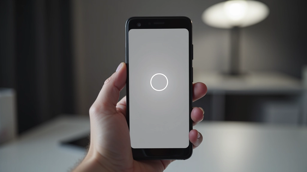 Skeleton-Loading-Screen Mockup auf mobilem Gerät mit Platzhalter-Animationen und grauem Farbverlauf