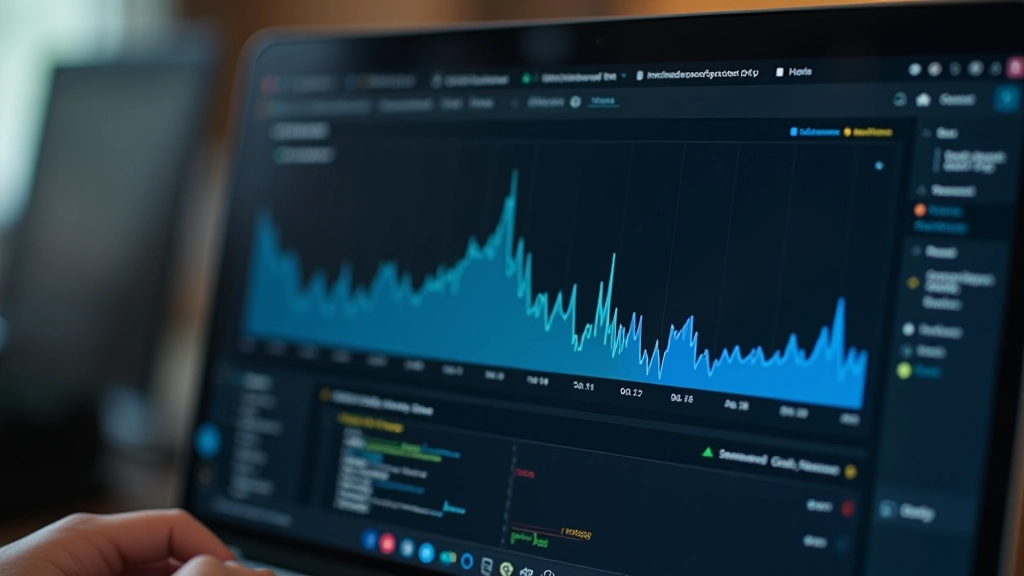 Performance-Monitoring-Dashboard zeigt CPU-Last und Frame-Rate während Scroll-Animation