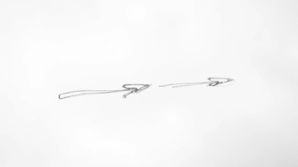 Skizze einer Website mit fließenden Animationen zwischen verschiedenen Zuständen